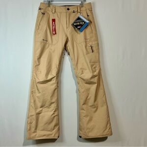 Volcom Women’s Knox Insulated Gore-Tex Snowboard Pants Sand Tan Size Large NWT